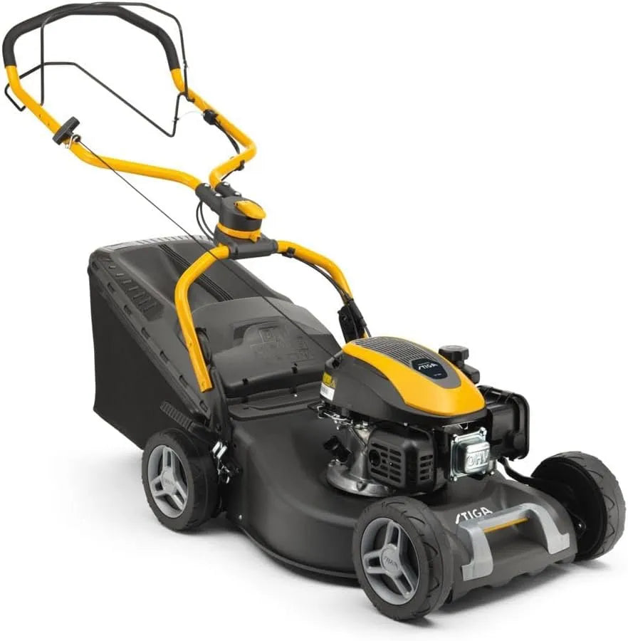 STIGA cortador de essência 46 cm, 1900 W, 60 L Bac, 123 cm3 motor, cinzento