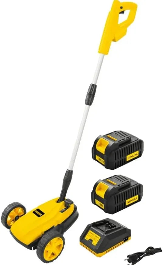 Nemura 40 V Mower compacto com 2 baterias e carregador rápido - 22 cm de precisão Cup - Ideal para Jardins Pequenos - Marca de confiança francesa