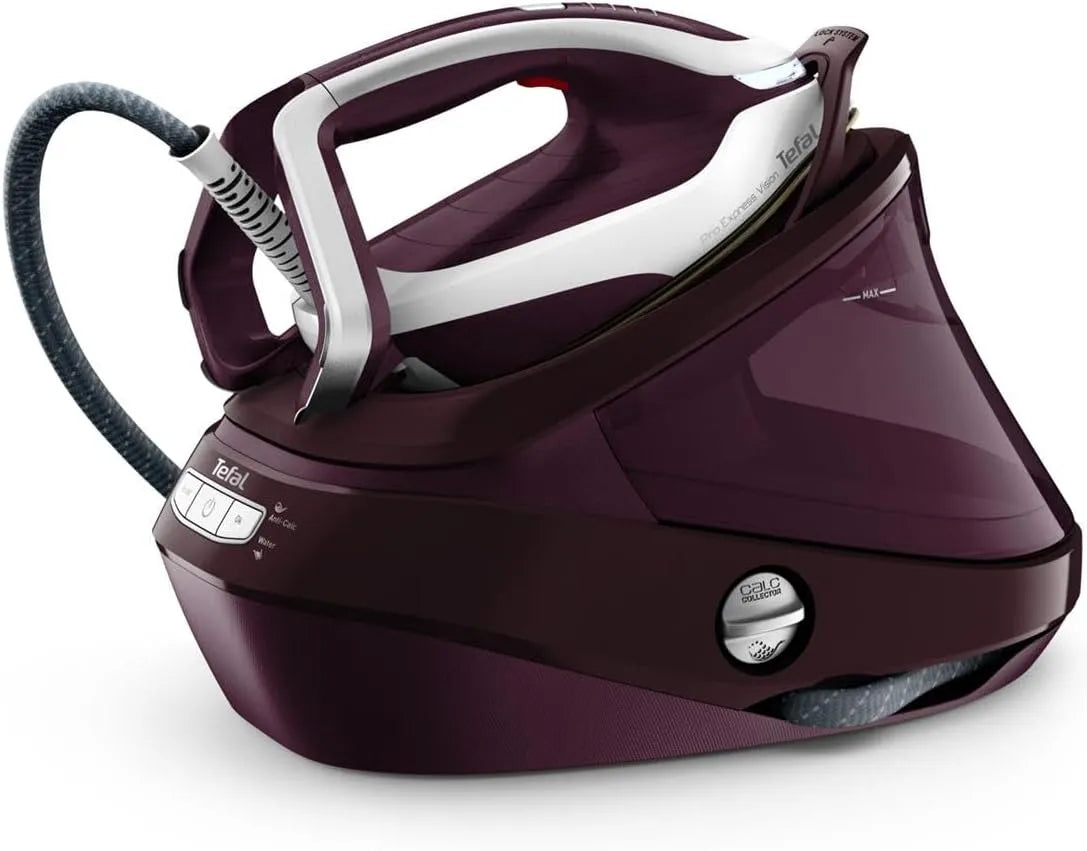 Vapor Tefal Pro Express Vision GV9810 - 3000 W - Vapor 680 g/min - Sola autolimpeza Durilium AirGlide - Pressão 8.3 Bar - Tanque 1.1 L