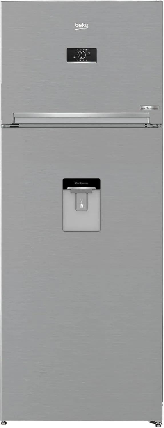 Porta dupla Beko Frigorífico Total NoFrost 455 L Aço inoxidável 70 cm RDNE455E40DXBN