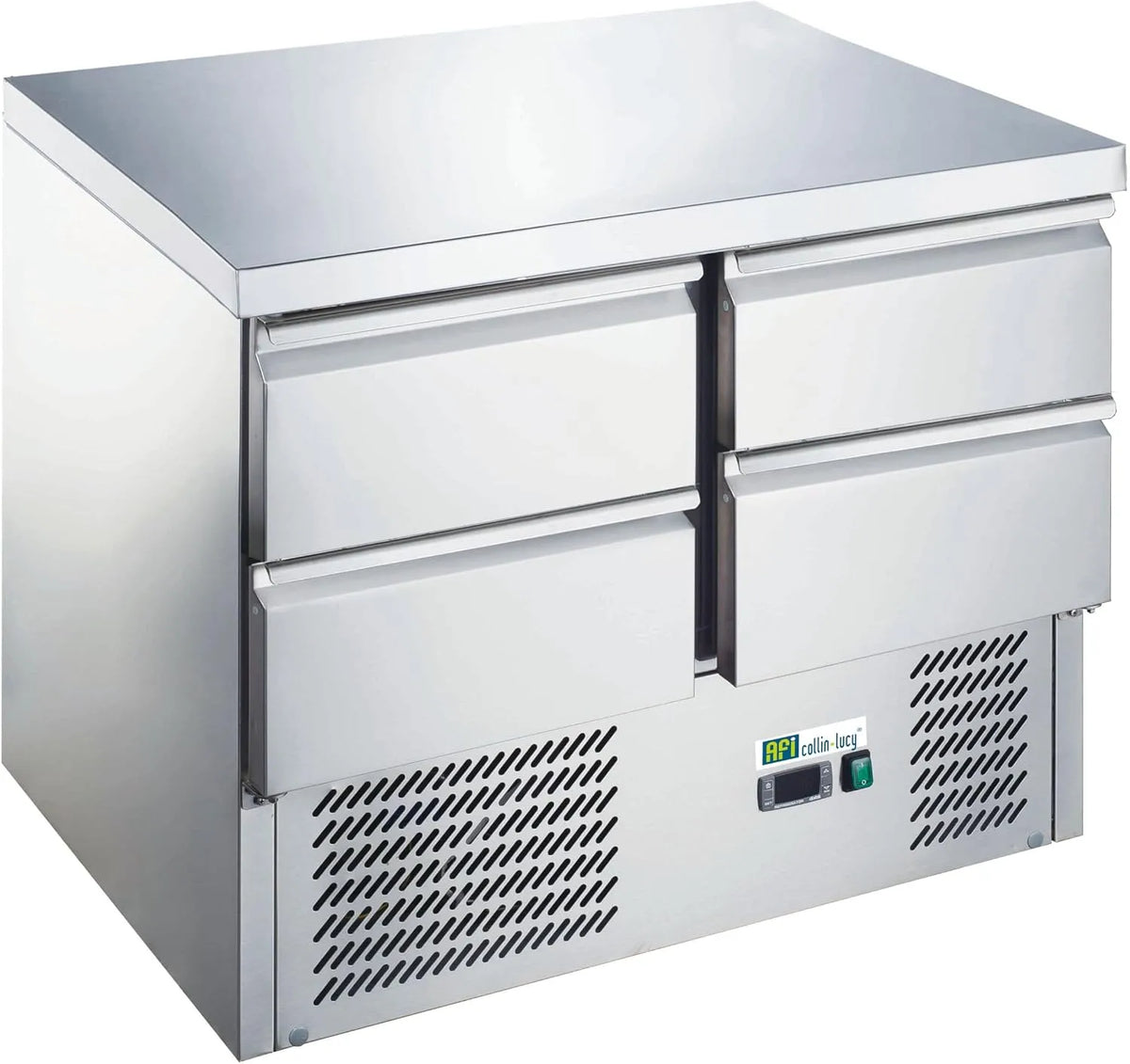 Saladette refrigerada em aço inoxidável Star 700,4 gavetas GN 1/1 - Afi Collin Lucy