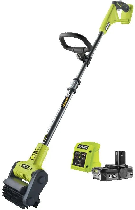 RYOBI 18 V + Limpador de piso sem fios com bateria e carregador