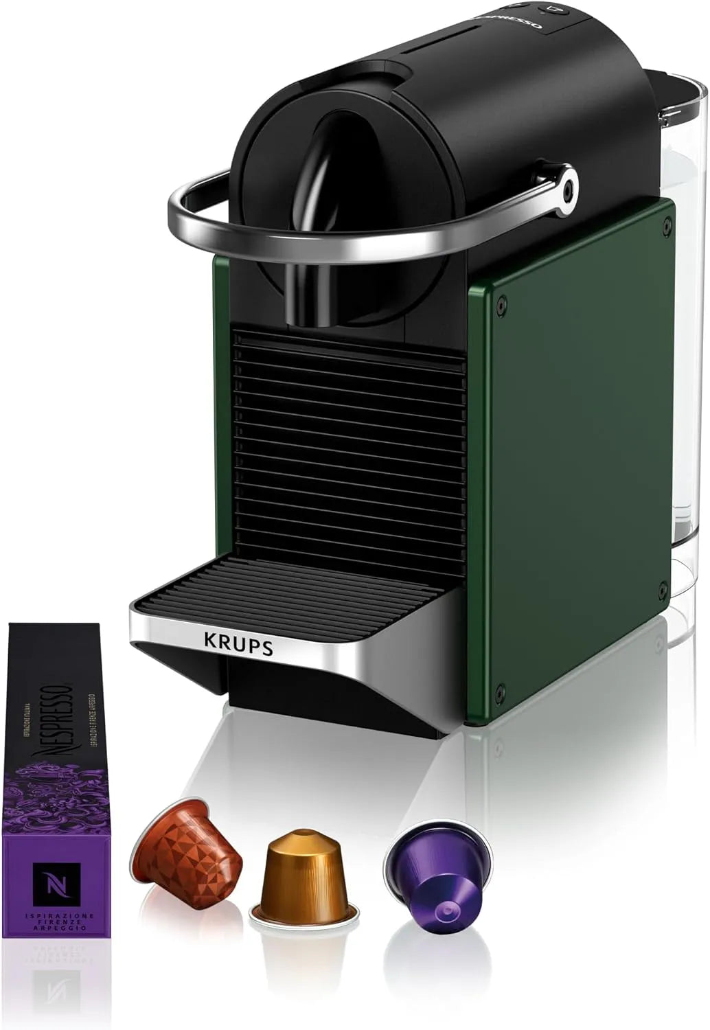 Cafeteira Nespresso KRUPS Pixie Green Profundidade YY5291FD