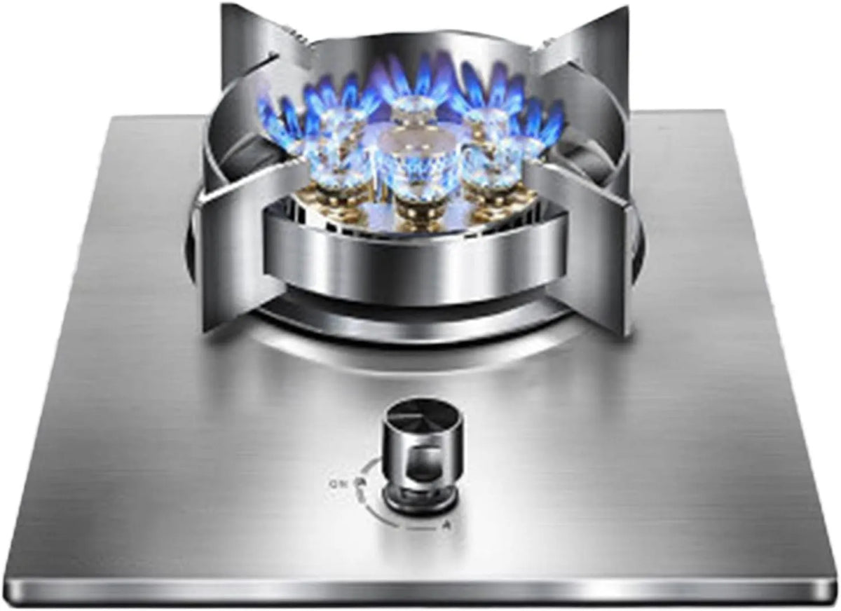 XLTFUC Placa de cozinha com revestimento a gás XLTPUC 32 cm, 7,2 kW, vidro temperado preto, gás natural compatível e GPL