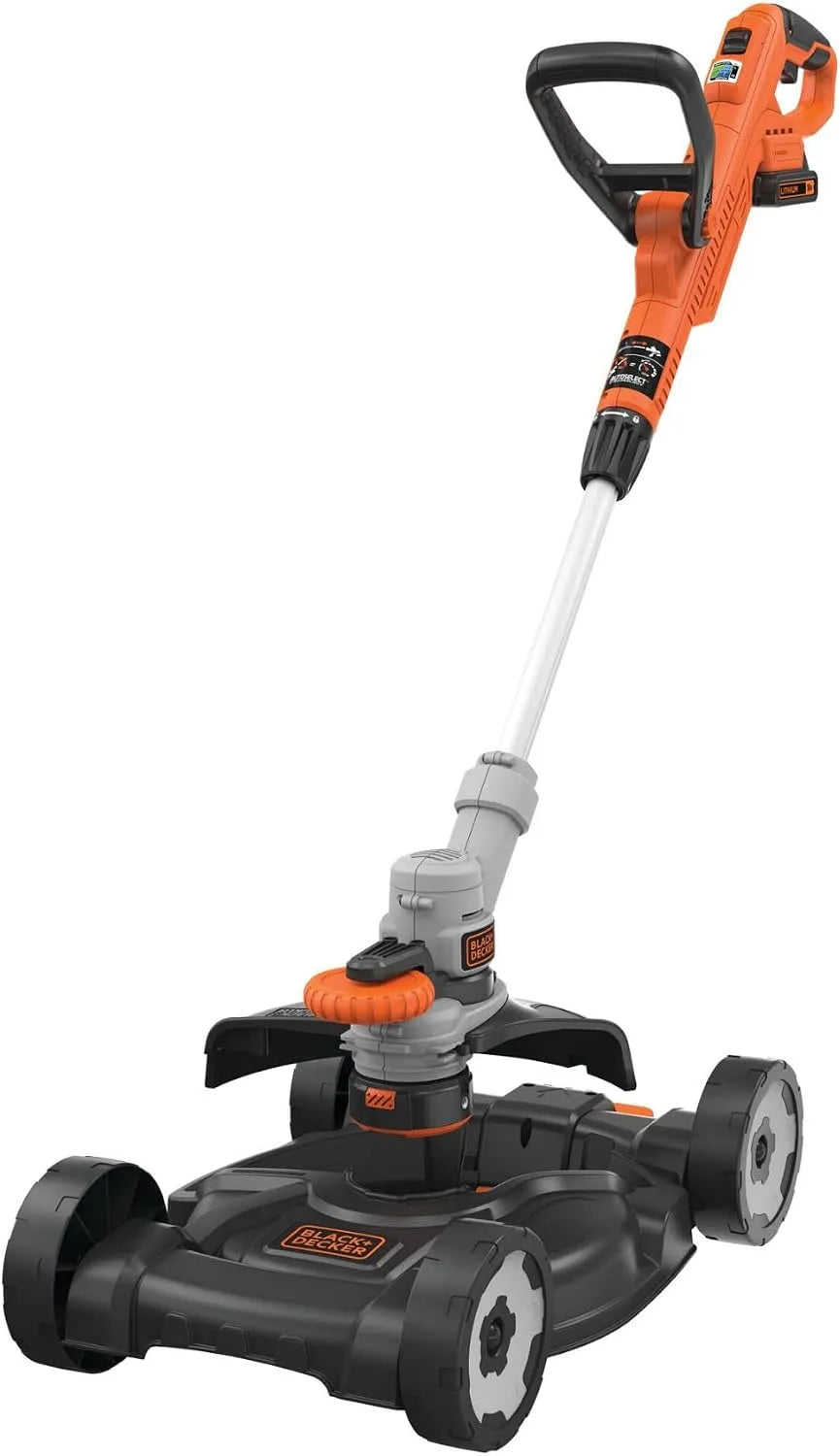 BLACK+DECKER Ferramenta de jardim preto+DECKER 18 V 3-em-1: Camas de corte, camas de corte e pinças portáteis para espaços pequenos