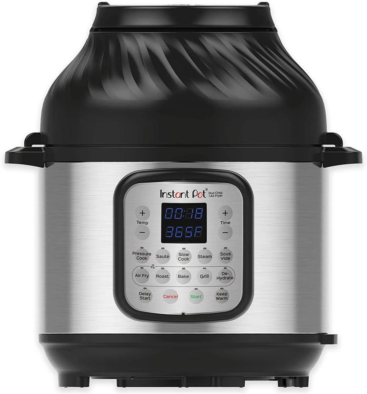 Instant Pot Multi-Fogão de panela de dobra instantânea 11-em-1 com Frypresser de ar, capacidade de 6 L
