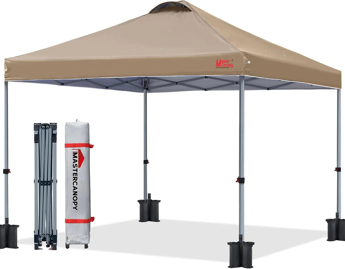 MasterCanopy Tenda de escorregador instantânea MASTERCANOPIY com bolsa de roda e sacos de areia