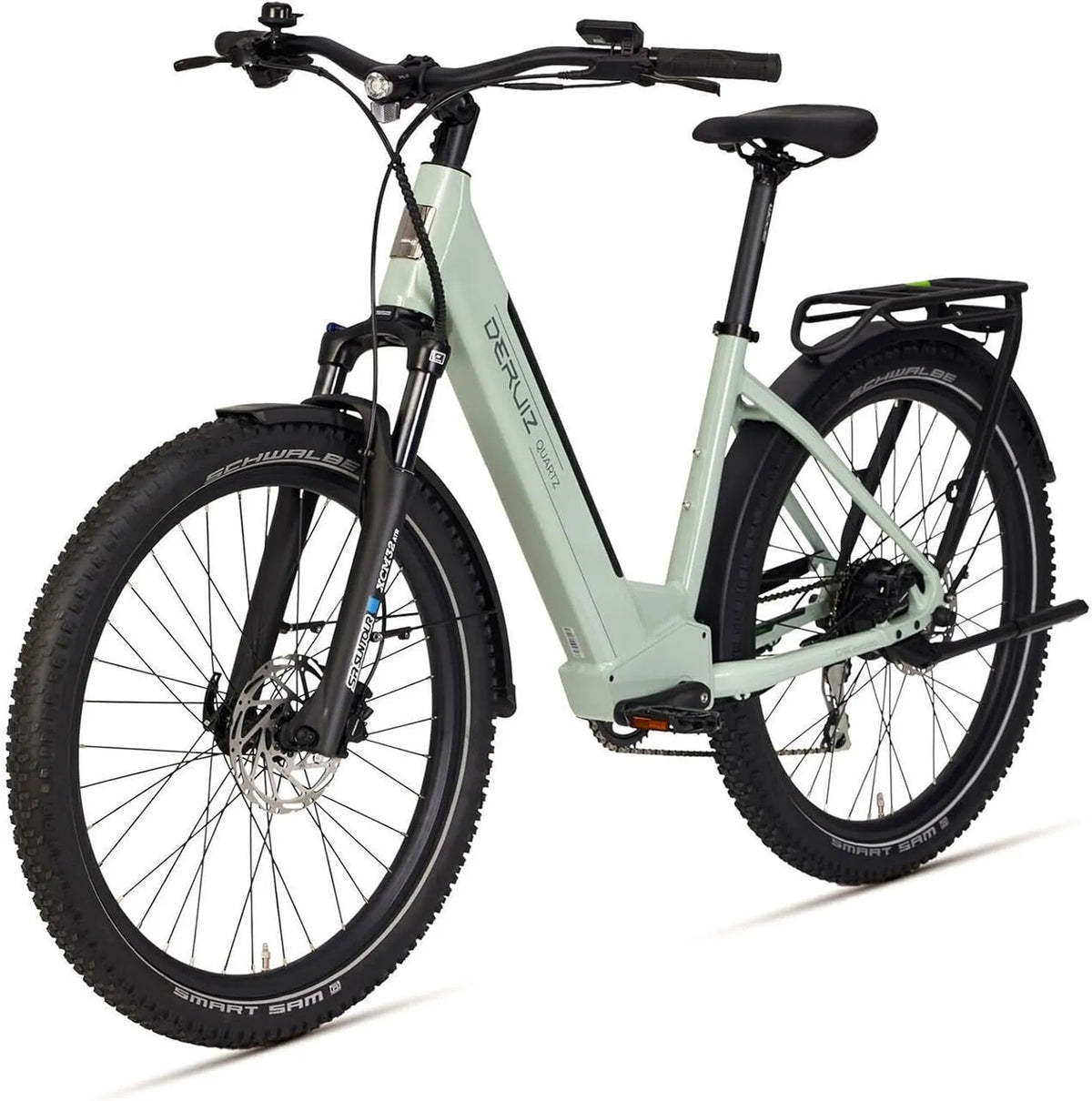 DERUIZ Bicicleta Caminhada elétrica 2025 - Modelo Quartzo SUV - Pneus 27.5' - Bateria 644 Wh - Motor 250 W - travões hidráulicos - 8 velocidades
