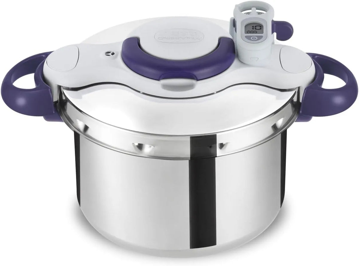 SEB Musicominuts Perfect 6 L com Timer e Recipes Book - Indução Compatível, Made in France, Violet