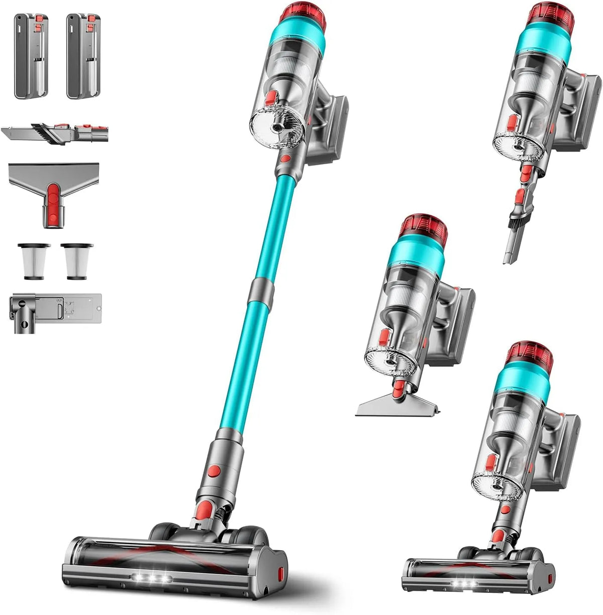 Tdyon 600 W Vacuum Wireless Broom, 60KPA poderoso com ecrã inteligente e suporte mural, autonomia de 75 min, ideal para cabelos de animais, tapete e pisos rígidos