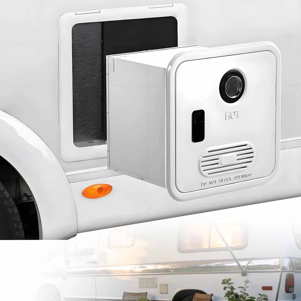 SHENGSHIYU Aquecimento instantâneo de água 10 L com comando à distância inteligente para autocaravana