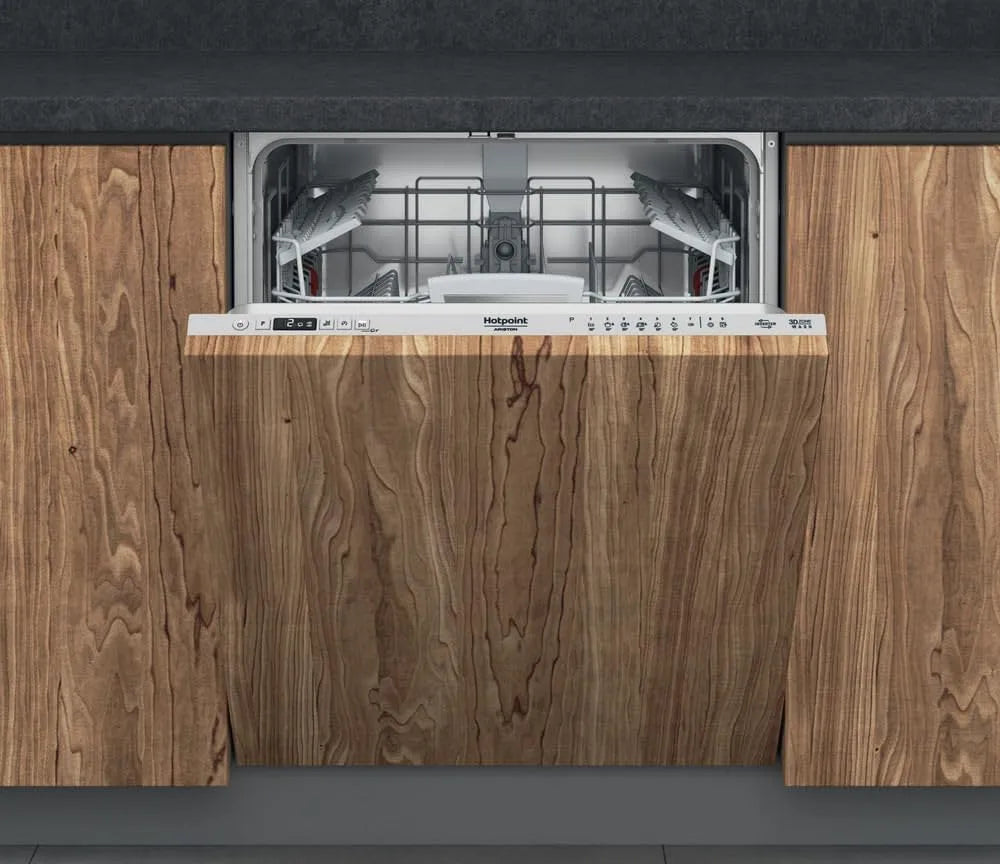 Hotpoint Máquina de máquina de lavar loiça integral 60 cm, 14 talheres, silencioso 41 dB
