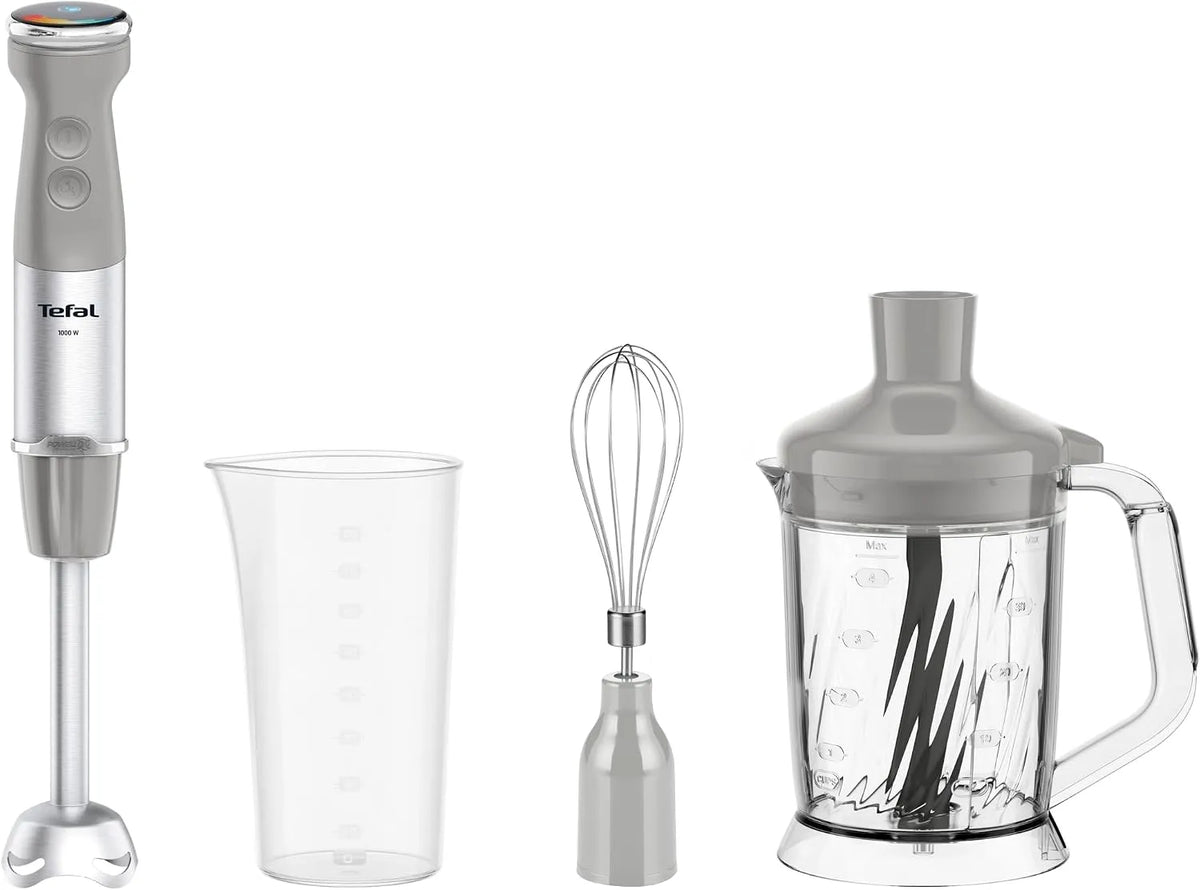 Tefal QuickCash Dive Mixer, Tecnologia Powelix, Multifunction Happender 5 em 1, silencioso, modelo HB67MB30