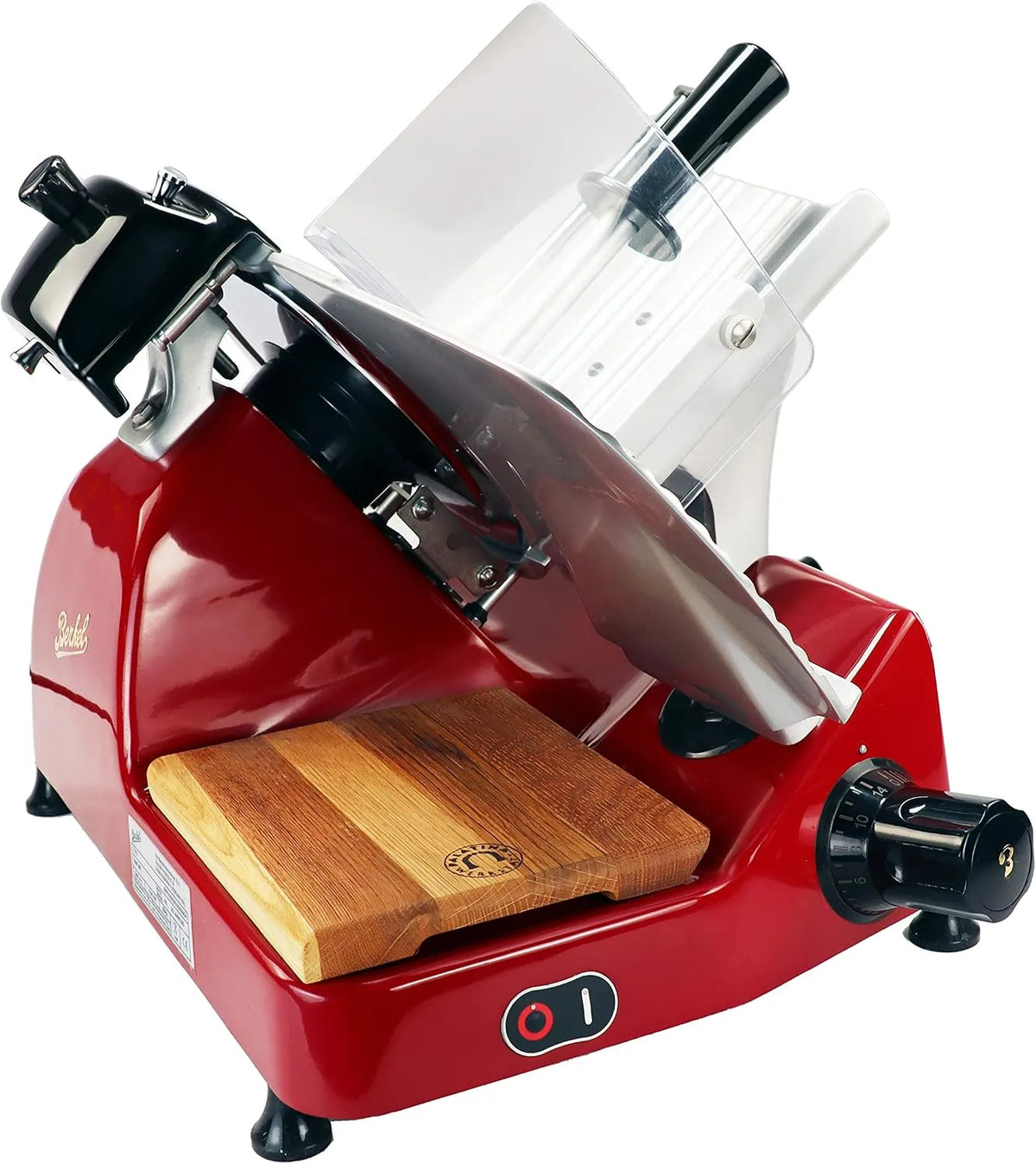 Palatina Werkstatt Berkel Pro linha XS 25 cortador com madeira de madeira artesanal vermelha