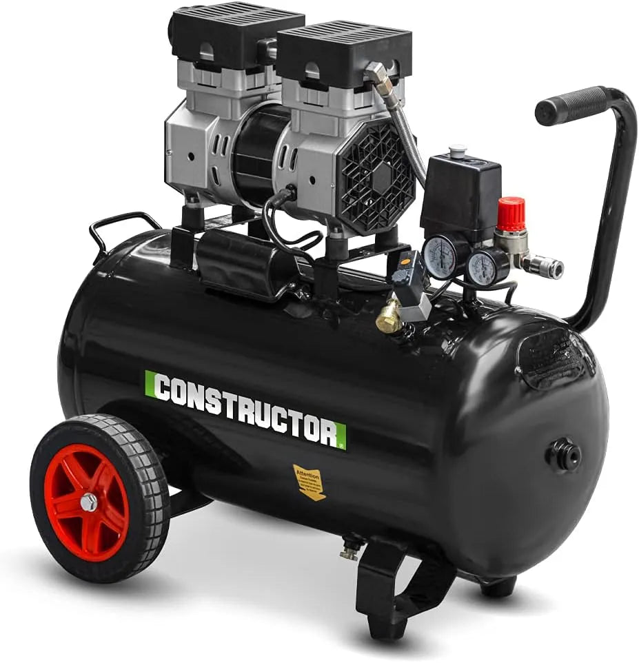 CONSTRUCTOR 750 W silencioso Compressor, tanque 50 L, 8 barras - Construtor