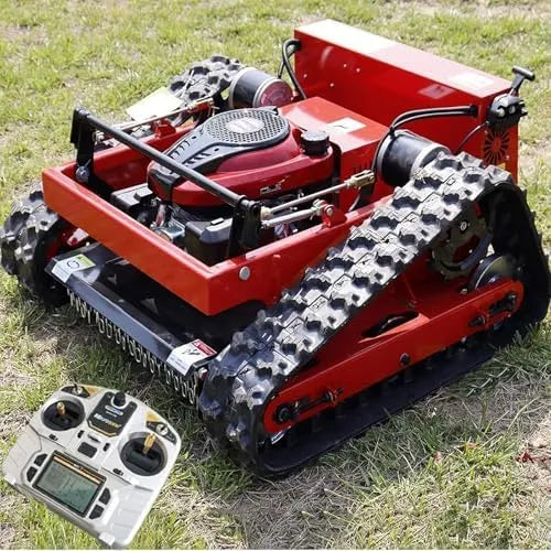 Generic Cortador de relva a gás com comando à distância, capacidade de inclinação até 45°, altura ajustável 10-180 mm, largura de corte 55 cm