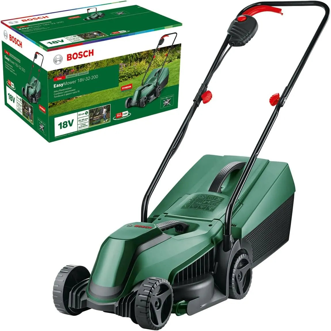 Bosch corta-relva sem fios - EasyMower 18 V, 32 cm, sem bateria