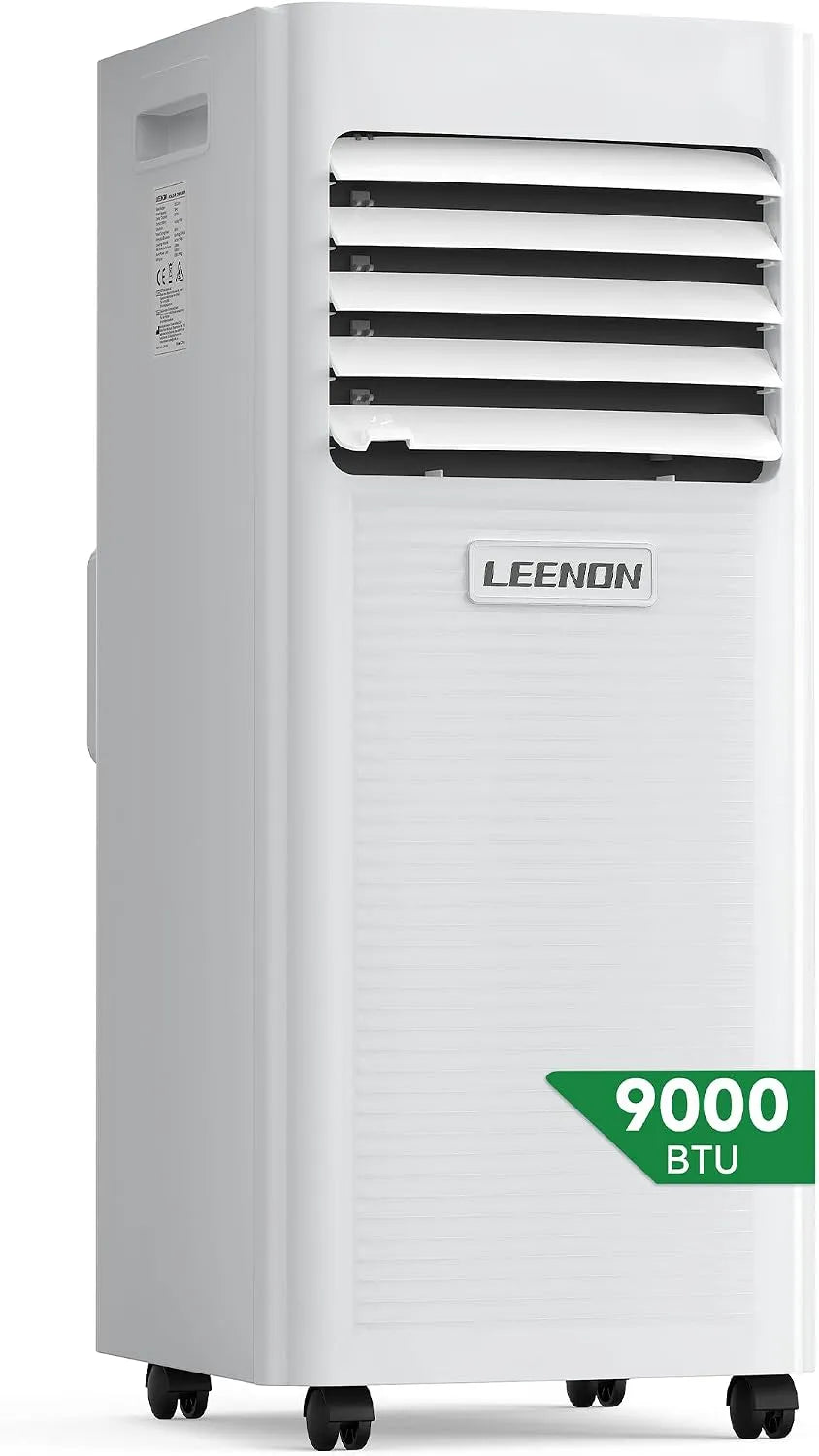 LEENON ar condicionado portátil 4 em 1.000 BTU, silencioso com comando à distância e temporizador, desumidificador, modo noturno, kit Windows incluído, para casa e escritório até 35 m²