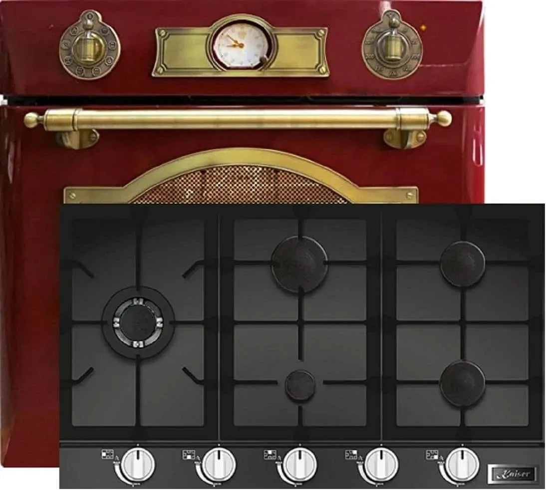 Kaiser elétrico quatro conjunto e placa de gás 90 cm - 10 funções, WOK, multi-Gaz
