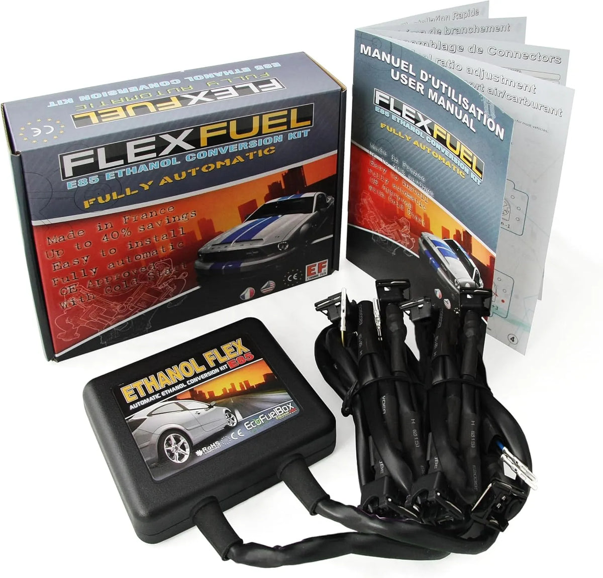 Ethanol Flex Kit de conversão E85 de etanol para vários veículos - Compatibilidade Multimarca