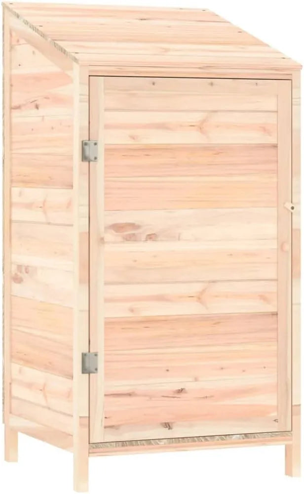 Tomostar Armário de armazenamento externo em madeira de Sapin 55x52x112 cm