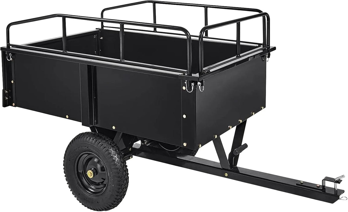 Garvee All-Terrain 900 LB - Cesto de comutação de aço com rodas manuais sobrepostas e reforçadas