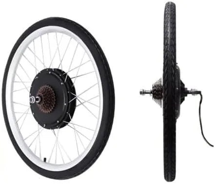 Queeucaer Conjunto de conversão de bicicleta elétrica de 36 V 800 W de 26' - Motor com ecrã LCD (sem bateria)
