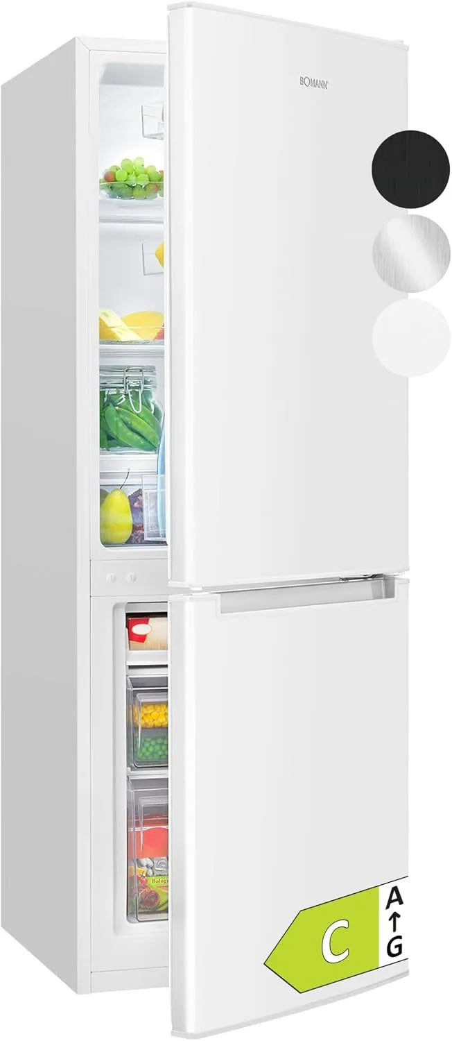 Frigorífico Congelador Bomann 173 L, Branco, classe energética A+, LED, Alarme, Vegetais