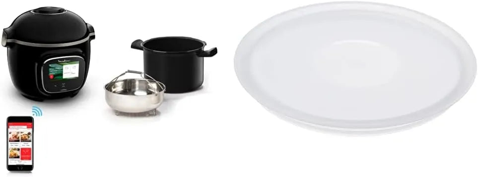 Cookeo Touch Wifi Moulinex Intelligent 6 L Multi-Cut com tampa de conservação