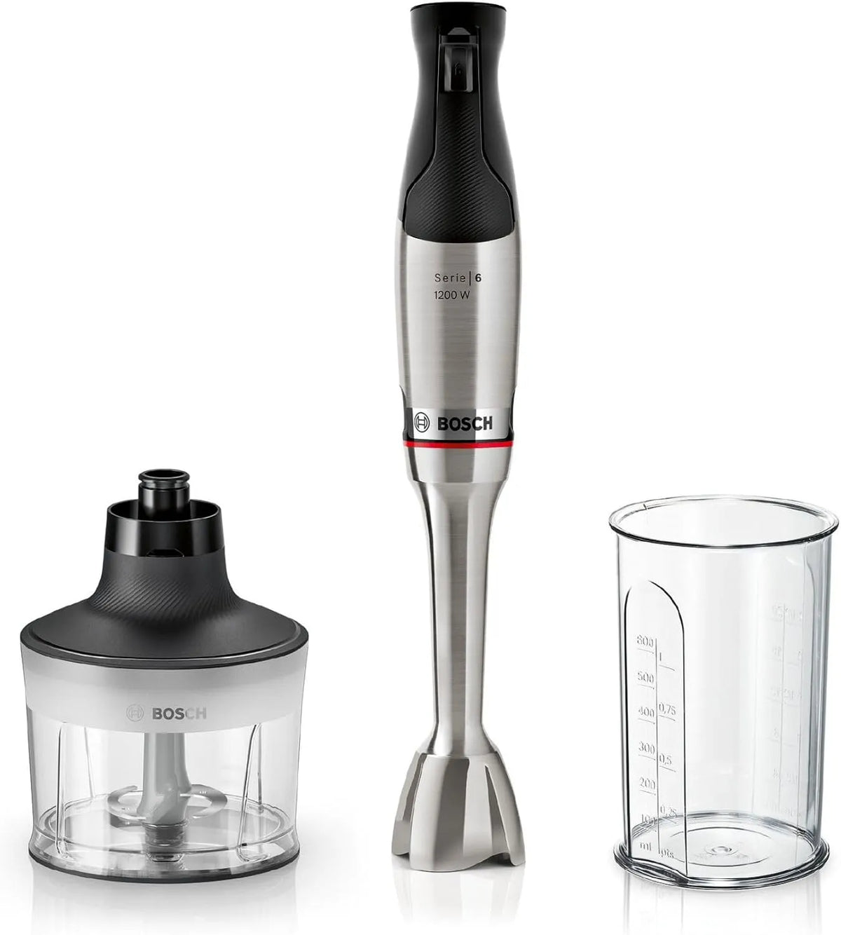Misturador Bosch Scuba Series 6,1200 W, Velocidade ajustável, QuattroBlade, Acessórios Incluídos