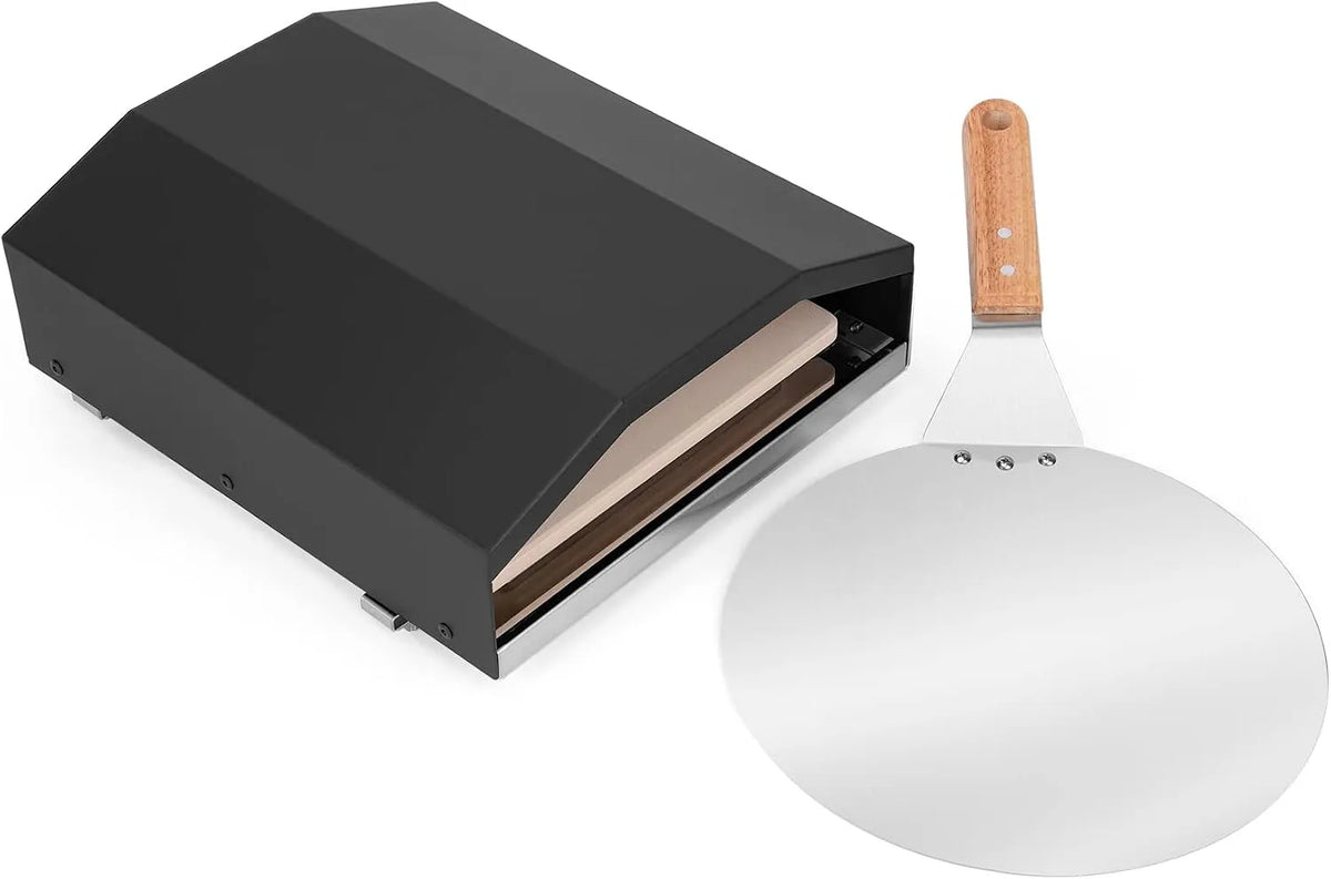 onlyfire Kit de forno de pizza para churrasco de gás - Só fogo com pedra e Pelle