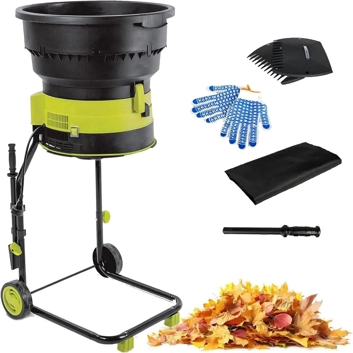 ALSUP Moedor de folhas de calor 2500 W, Plug-in elétrico 8.2 KG, Fácil uso