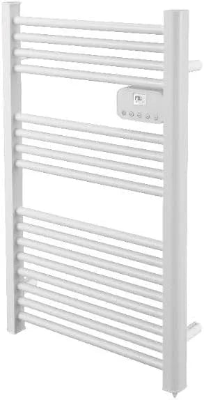 Drexon – Radiador Suporte elétrico de servicete 750 W para casa de banho - livre de fluidos - programável - 6 Ordem de fio de controlo - Modo Turbo - detecção de janelas abertas - branco
