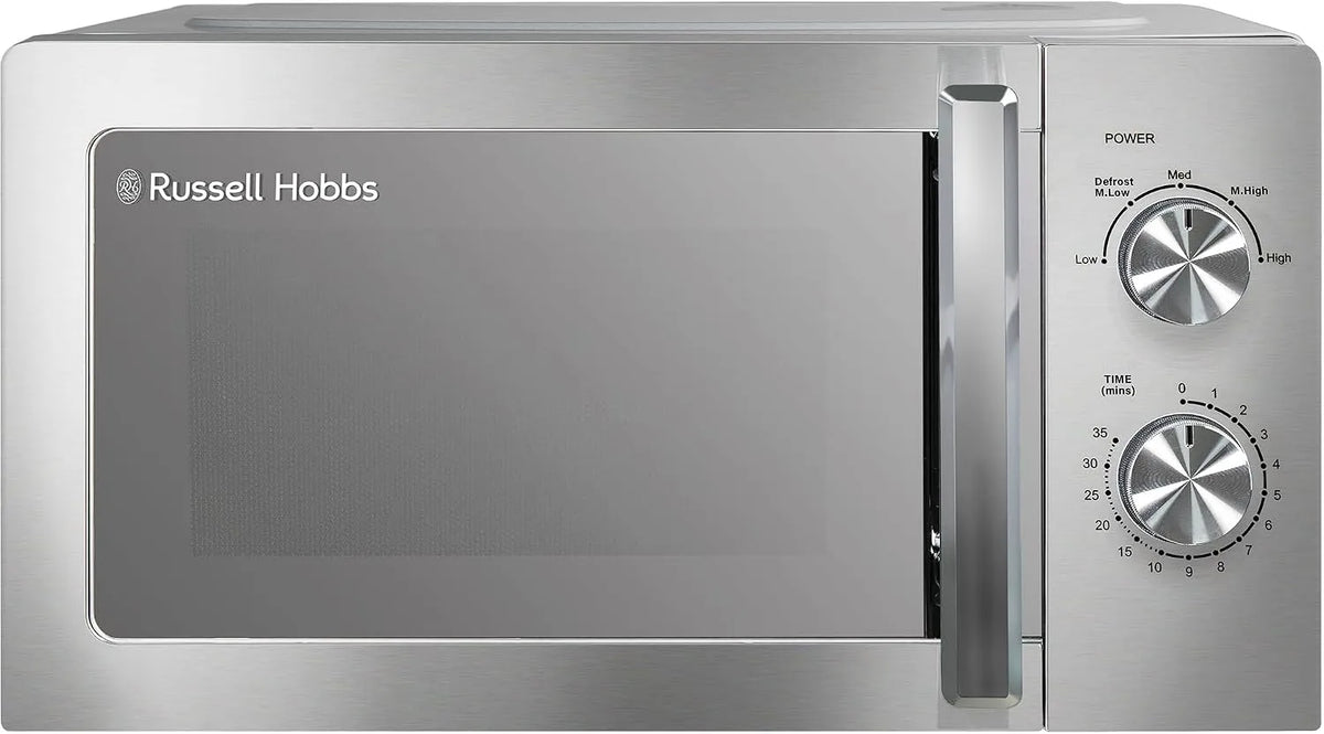 Microondas Inoxidáveis 20 L 800 W Russell Hobbs - 5 níveis, descongelamento, limpeza fácil