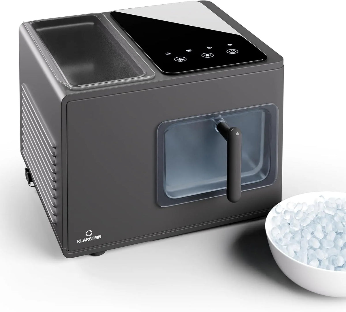 KLARSTEIN Ice Maker, 2 L, Fast Manufacturing, 15 kg/dia, Limpeza automática, Casa