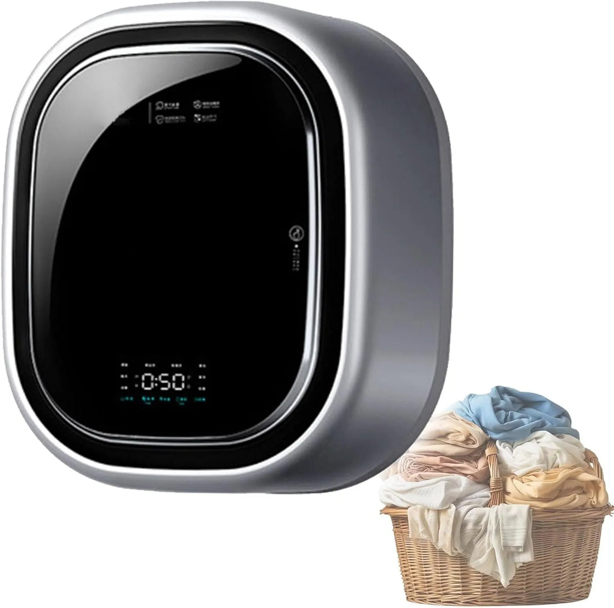 GEHPYYDS Máquina de lavar parede compacta, alta temperatura, ideal para casa de banho