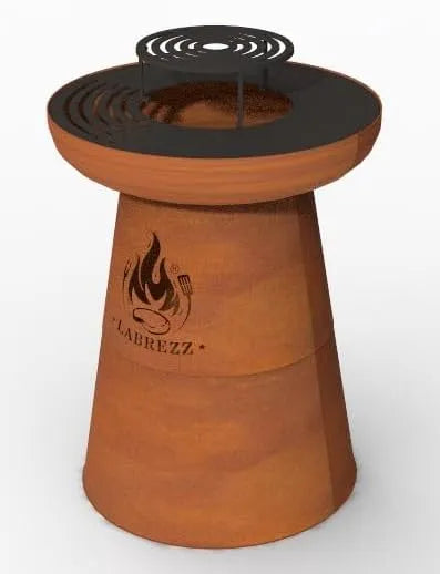 LABREZZ Churrasco Brasero em madeira com Plancha e Grelha