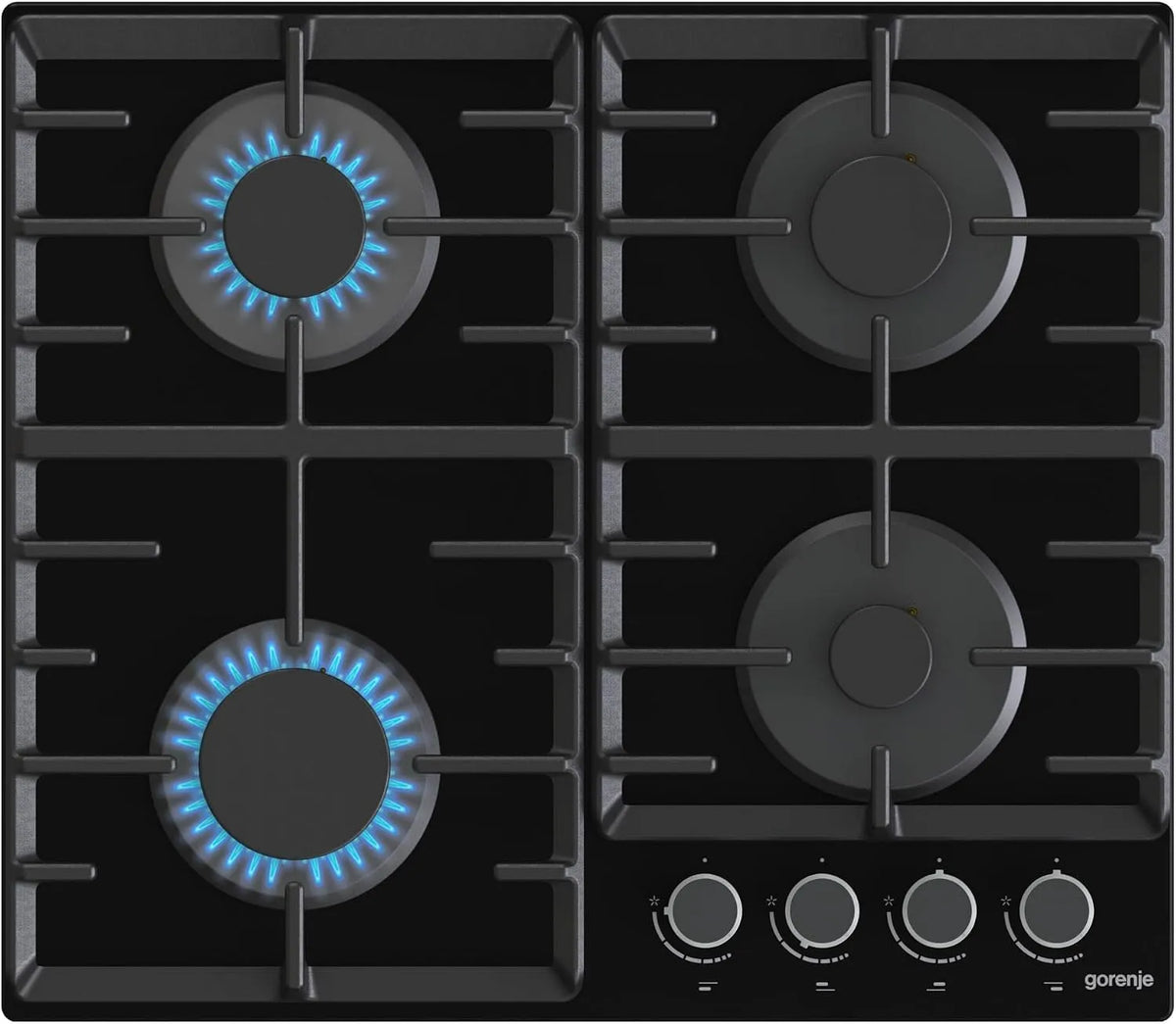 Gorenje placa de cozinha a gás GT642AB, mod G400, preto