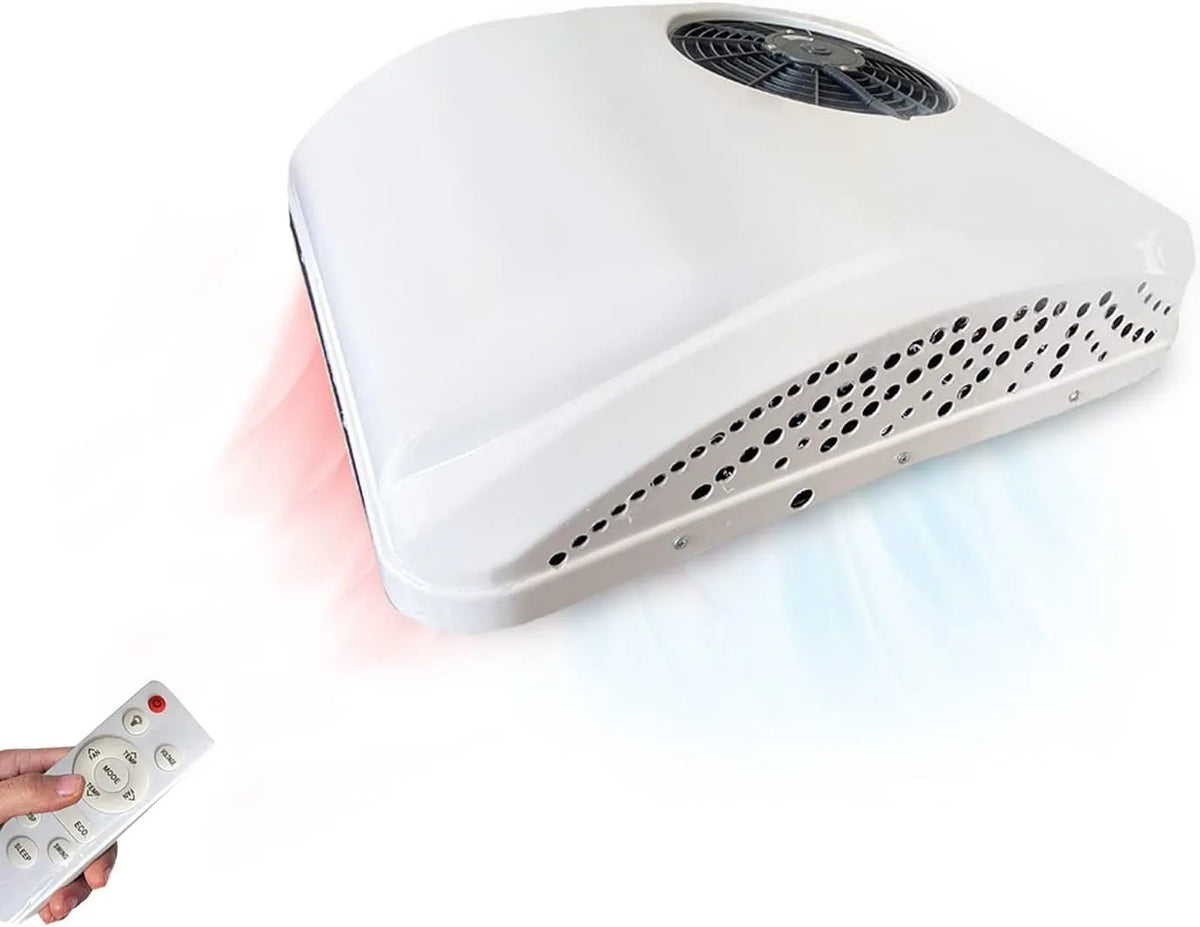 Aspligo 12 V ar condicionado para autocaravanas, 10.000 BTU, uso térmico e de refrigeração