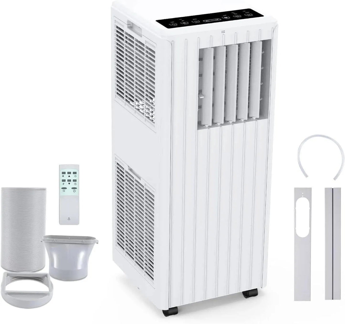 RBFGYIOP ar condicionado portátil 3-em-1 7000 BTU com comando à distância, modo silencioso, ventilação e desumidificação, eficiente para 28 m², Kit de janela