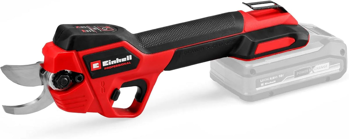 Einhell GP-LS 18/28 Li BL-Solo 18 V sem fios, ajustável, Ø max 28 mm, lâminas Bypass, clipe de correia, sem bateria