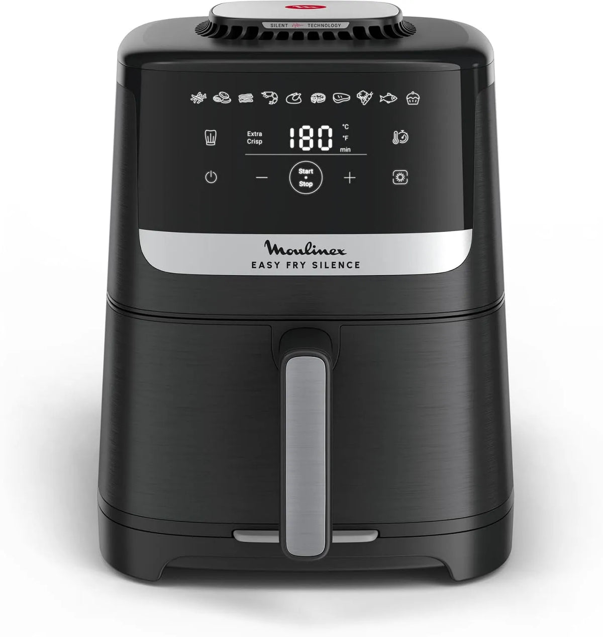 Moulinex Air Millex Fry Easy Silence Fry, 5 L, Capacidade 1,5 kg, Tecnologia Silenciosa, Limpeza Fácil, Preto