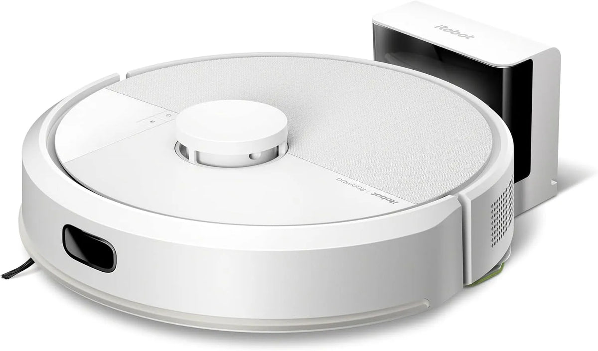 Aspirador 2-em-1 iRobot Roomba 105 Combo com navegação LiDAR, 4 Níveis de aspiração e detecção de tapete - Branco