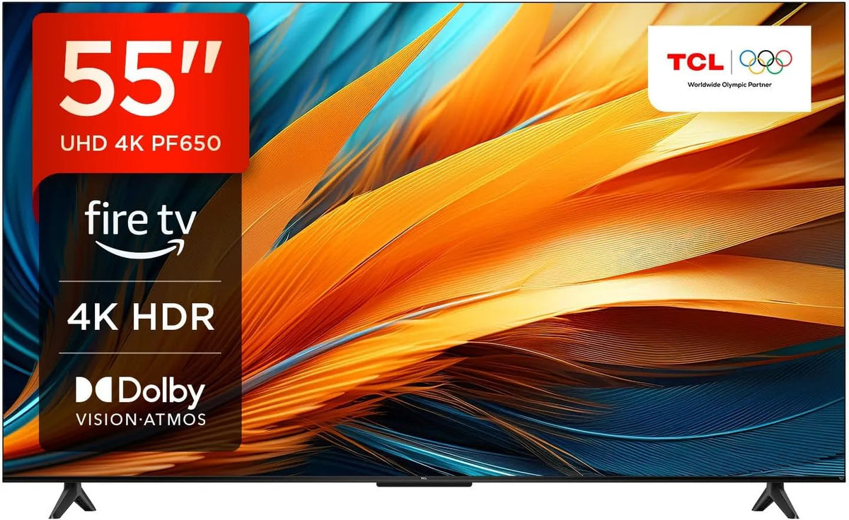 TV TCL 55' UHD 4K HDR, LED inteligente com Fire TV e Dolby