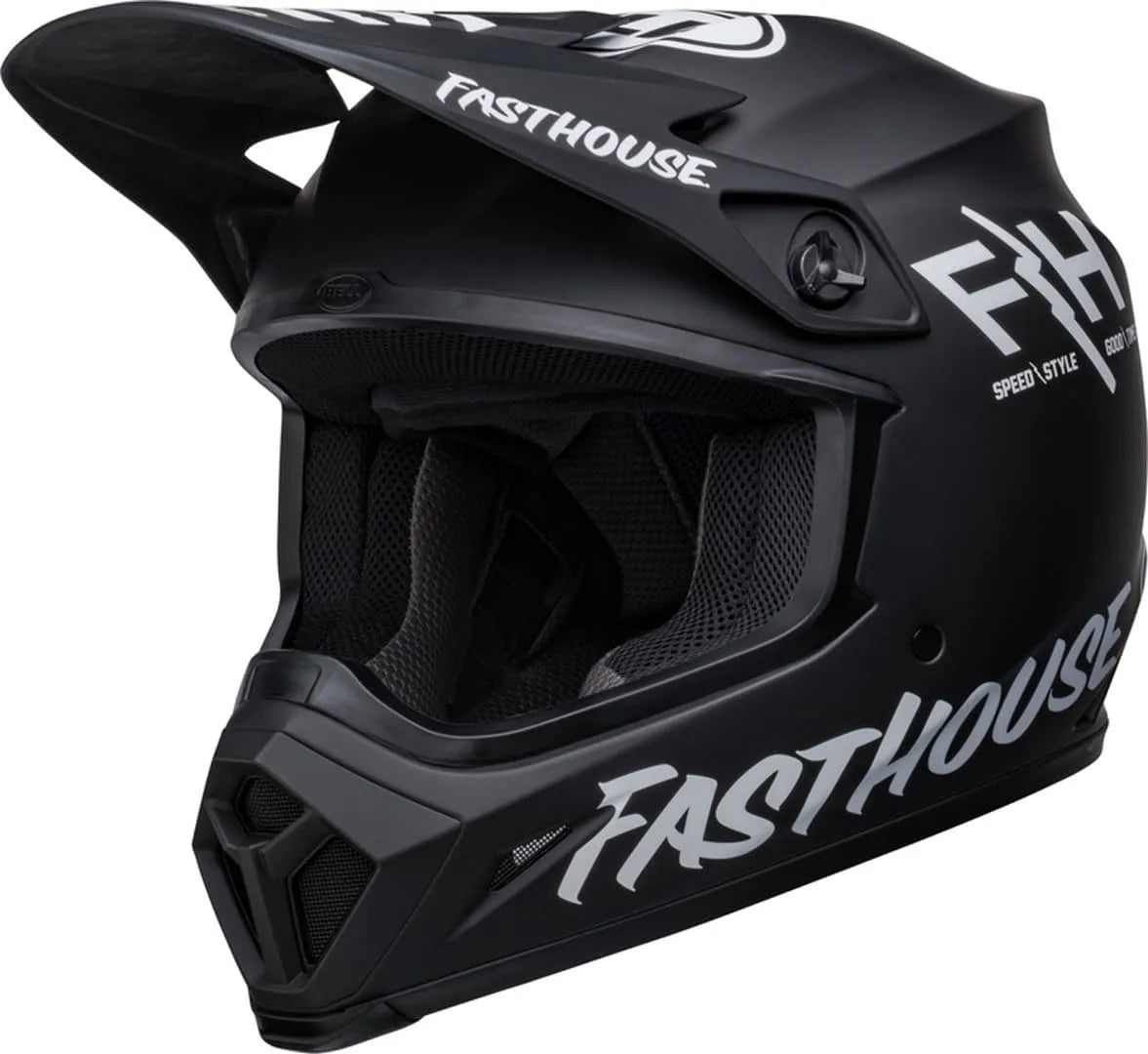 Motocross capacete BELL MX-9 Mips Fasthouse Prospect - Preto Mat, Tamanho S (55/56)