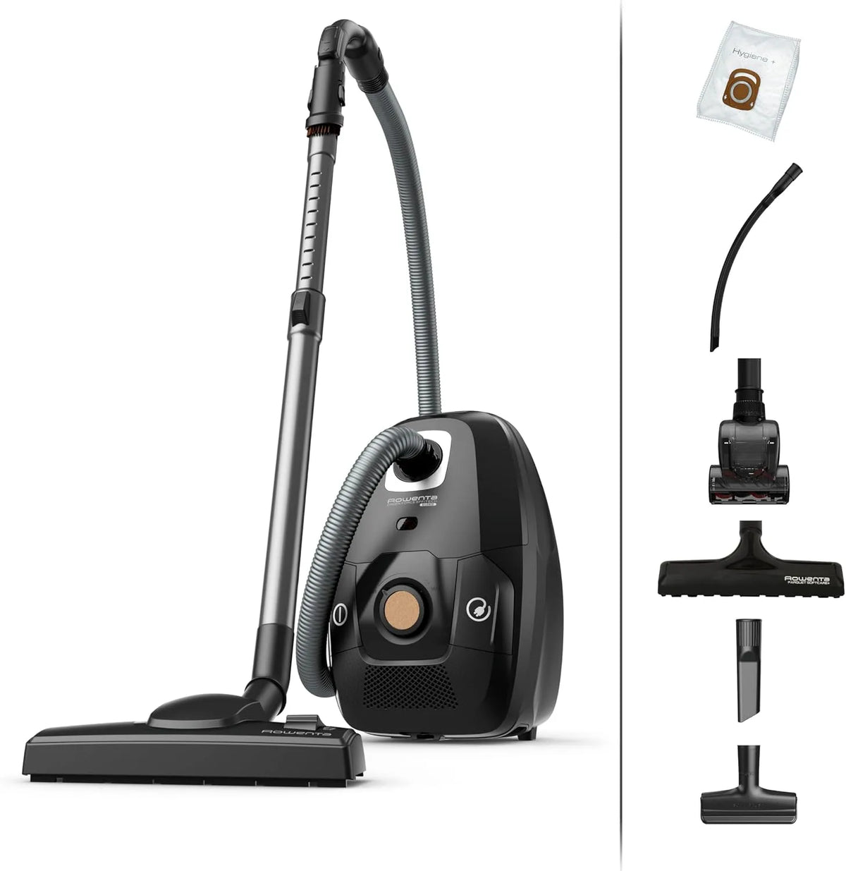 Rowenta Silent and Ecologic Vacuum com saco - Alta Filtração e Acessórios Incluídos - Made in France