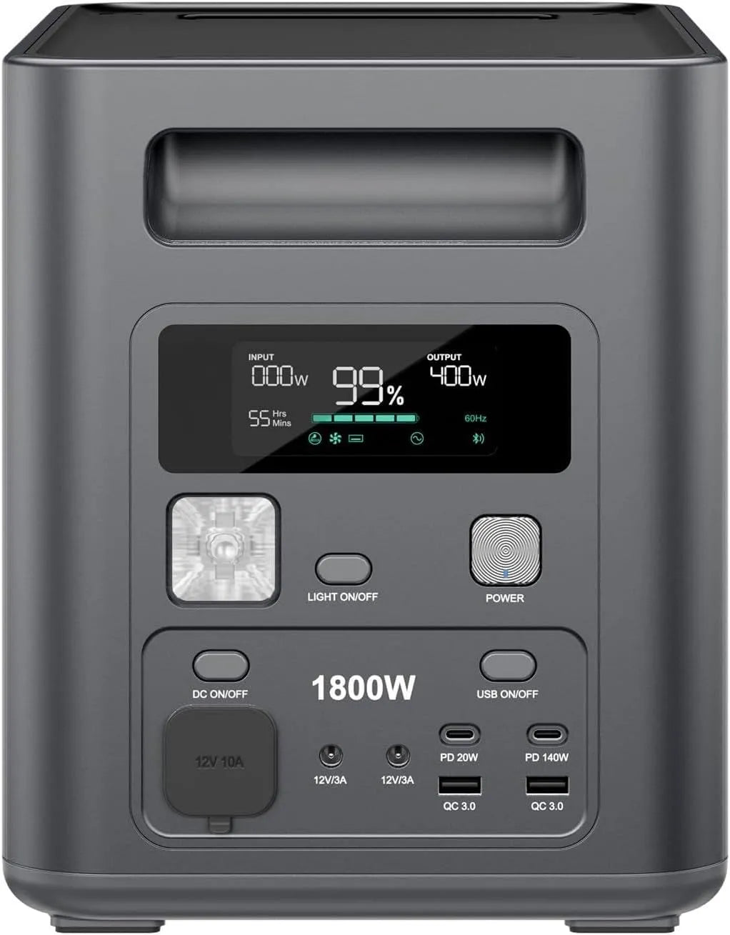 AFERIY 1800 W 1024 Wh Gerador Solar Portátil, Recarga de Ultra-Rapide, Bateria LiFePO4 com UPS e BMS, Ideal para campismo e Viagem