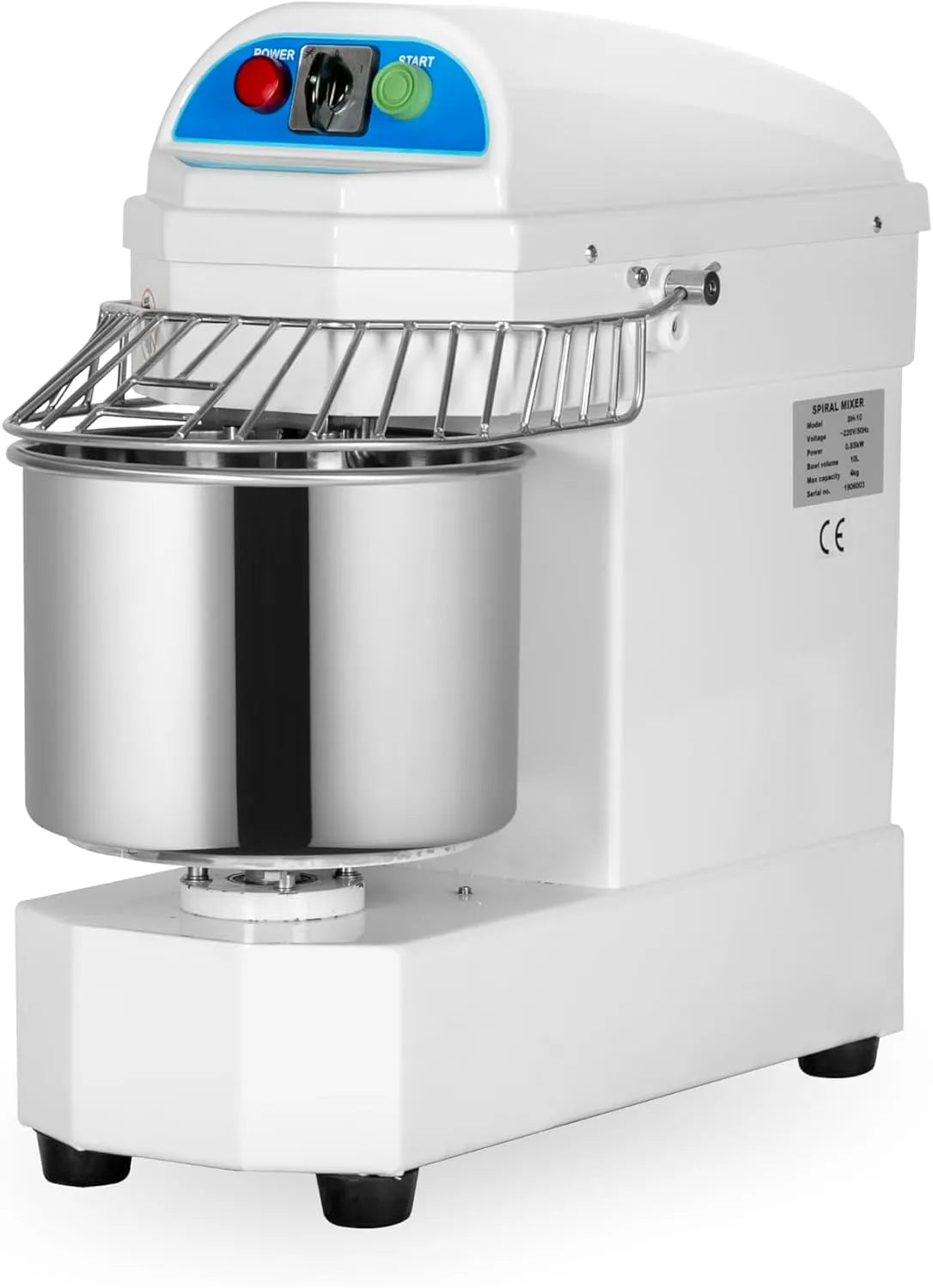Materiel Horeca 10 L Misturador de pasta profissional com Bolo de aço inoxidável